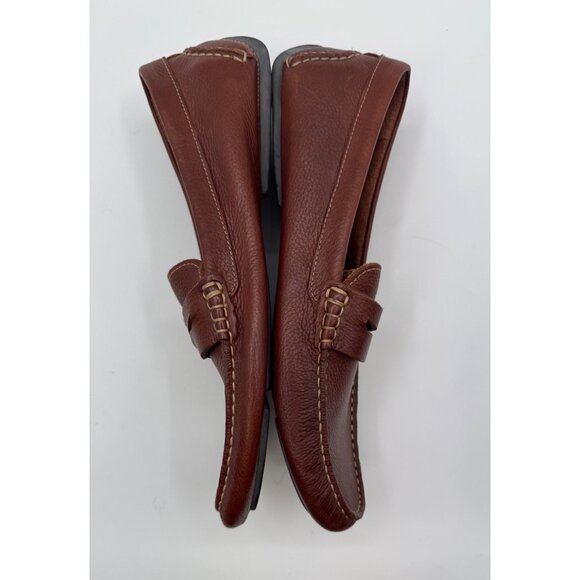 Johnston & Murphy Mens Driving Moccasin Leather Loafers With Rubber Soles Sz10 - Picture 4 of 10